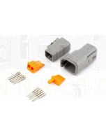 Deutsch DTM6-2/10 DTM Series 6 way Connector Kit with Purple Band Terminals (10 pack)