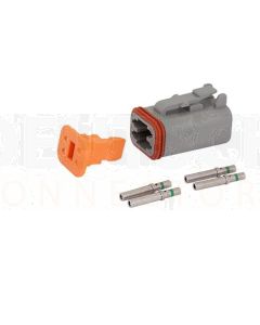 Deutsch DT Series 4 Way Plug Connector Kit with Green Band Contacts