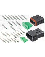 Deutsch DT12-1-CAT 12 Way DT Series CAT Spec Connector Kit with Green Band Contacts