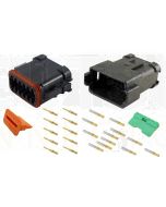 Deutsch DT12-4-CAT 12 Way CAT Spec Connector Kit with Gold Contacts