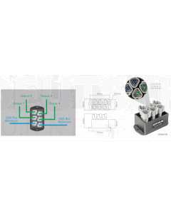 IONNIC CONNKIT-6JUNCTION J1939 Bus Splitter Kit - 4 Branch